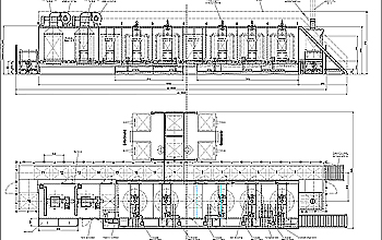 Takt - Durchlaufw&auml;scher - Rahmenl&auml;ngstr&auml;ger