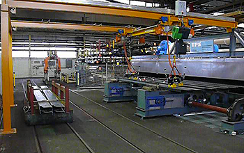 Takt - Durchlaufw&auml;scher - Rahmenl&auml;ngstr&auml;ger