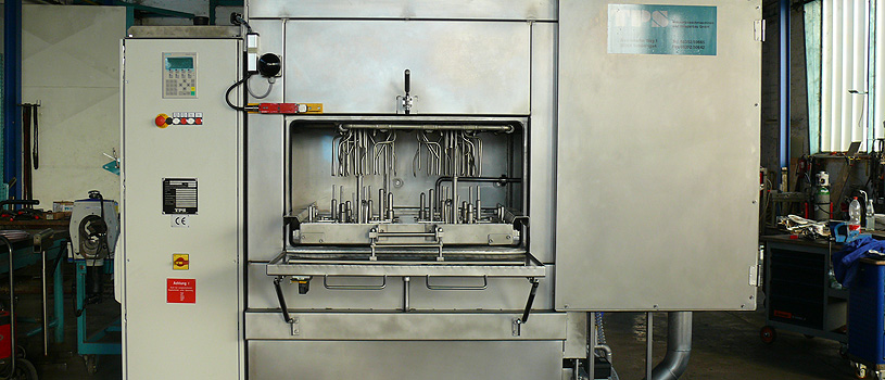 Kabinenwaschanlage f&uuml;r Schwenklager