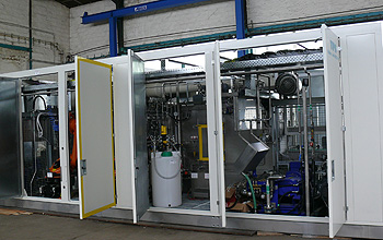 Takt &ndash; Durchlauf- Wasch - Endgratanlage f&uuml;r &Ouml;lpumpengeh&auml;use