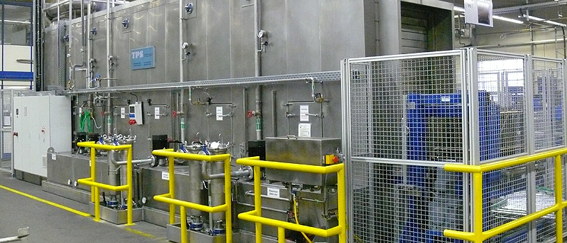 Takt-Durchlaufw&auml;scher f&uuml;r Rohre