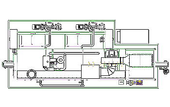 Takt - Durchlaufw&auml;scher - Rahmenl&auml;ngstr&auml;ger