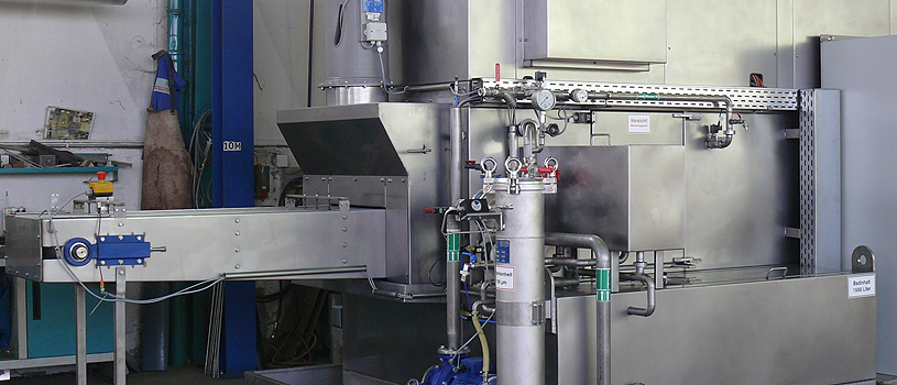 Takt - Durchlaufw&auml;scher - Rahmenl&auml;ngstr&auml;ger